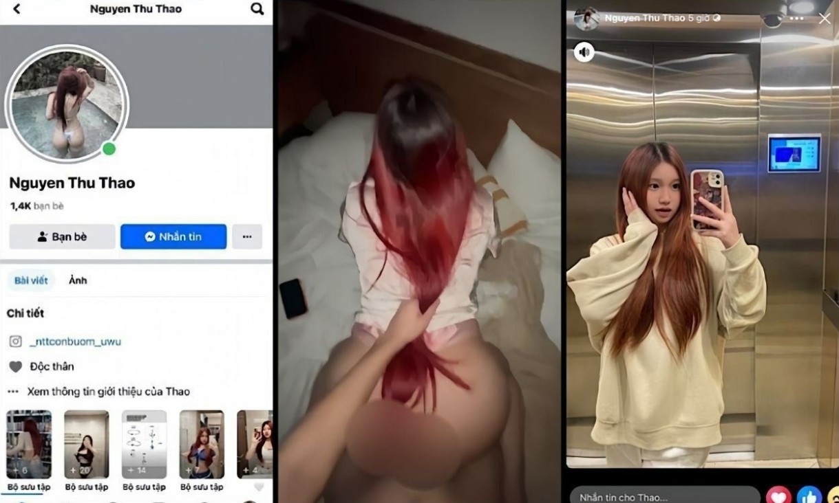 Nguyễn Thu Thảo bung xõa với gã đàn ông lực lưỡng